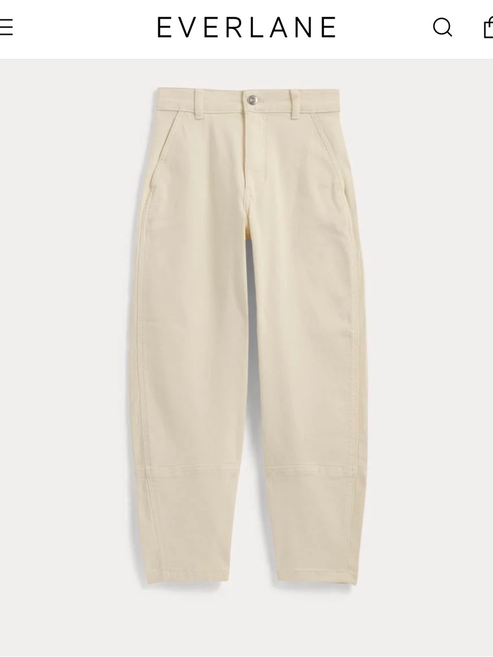 Everlane  Barrel pant, sz 0 long